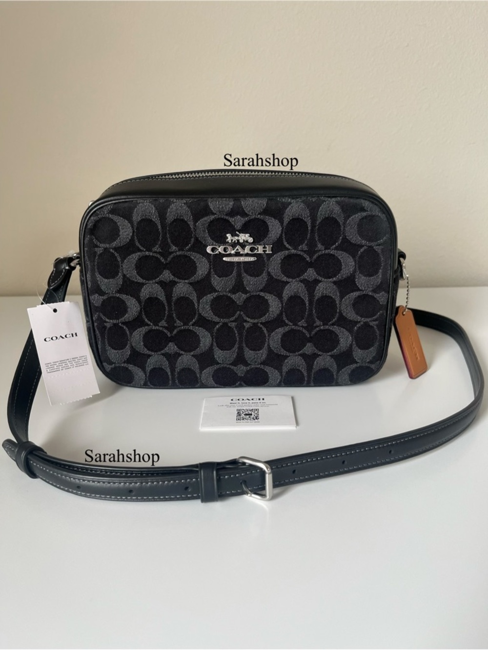 ✅Coach Jamie Camera Bag In Signature Denim